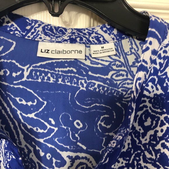 💛 Liz Claiborne Blouse Size M - Picture 4 of 4